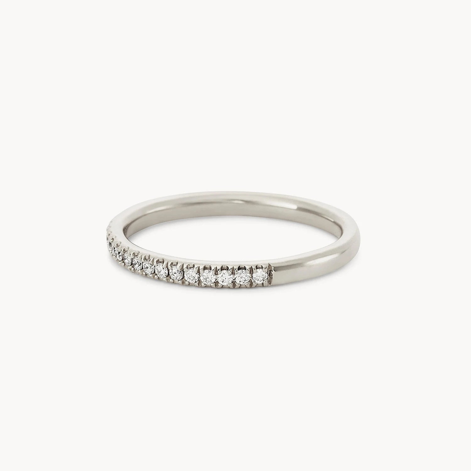 14K White Gold Endalaus II Ring with White Diamonds - Elegant Wedding, Engagement & Anniversary Jewelry Gift for Women