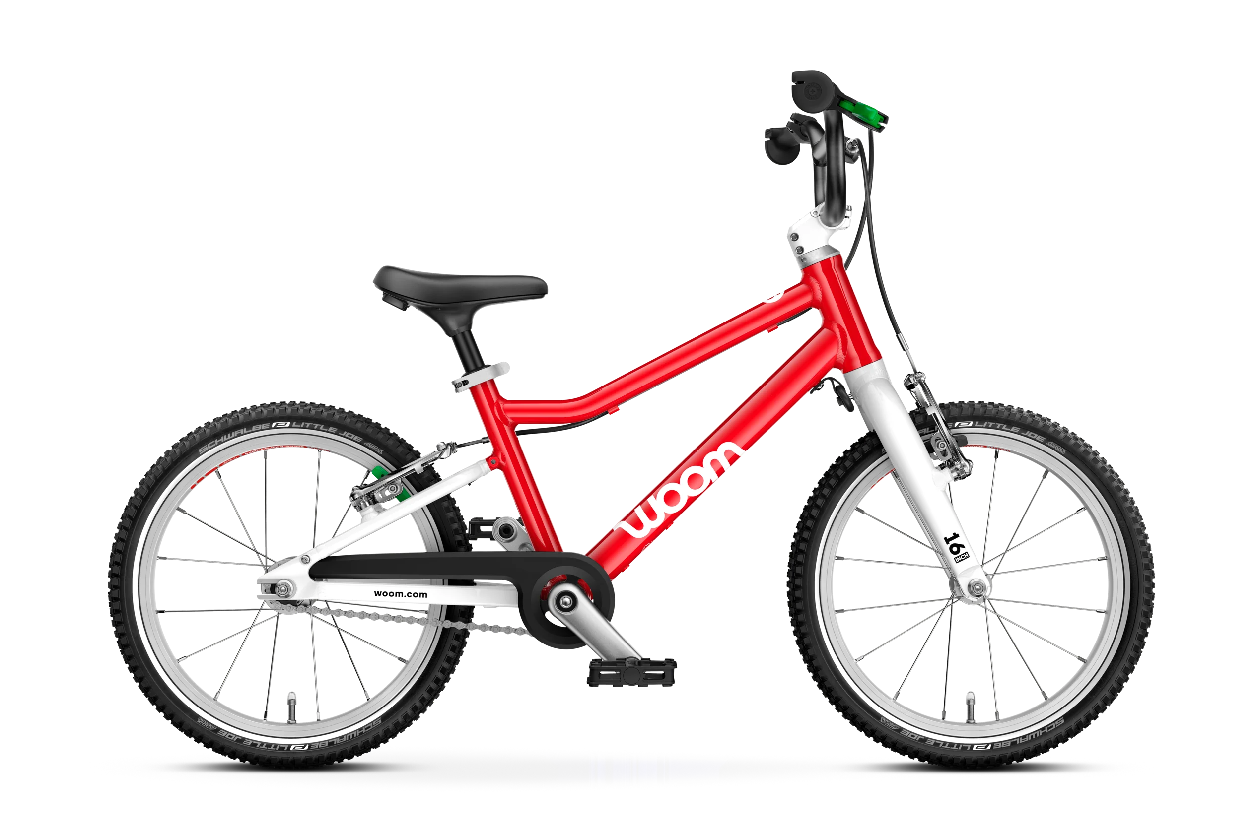 Woom Go 3 Lightweight Kids Bike for Ages 4-6 | 16 Inch Aluminum Frame Bicycle with Training Wheels | Perfect for Neighborhood Rides & Learning to Cycle