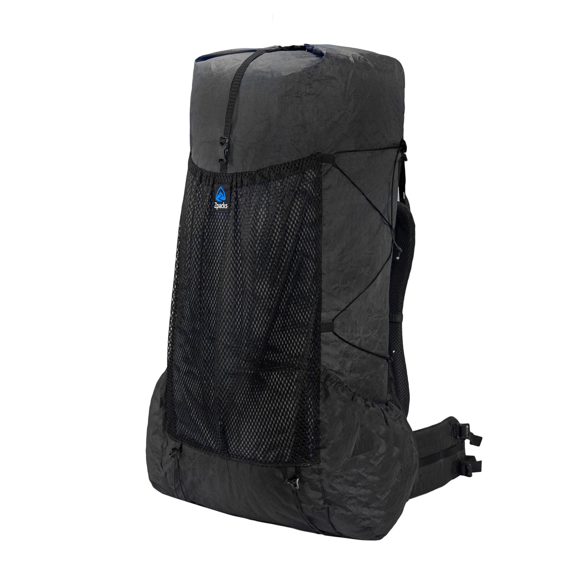 Ultra 40L Lightweight Backpack for Hiking & Travel - Beltless Design, Jet Black, Medium Torso - Perfect for Outdoor Adventures & Daily Commute