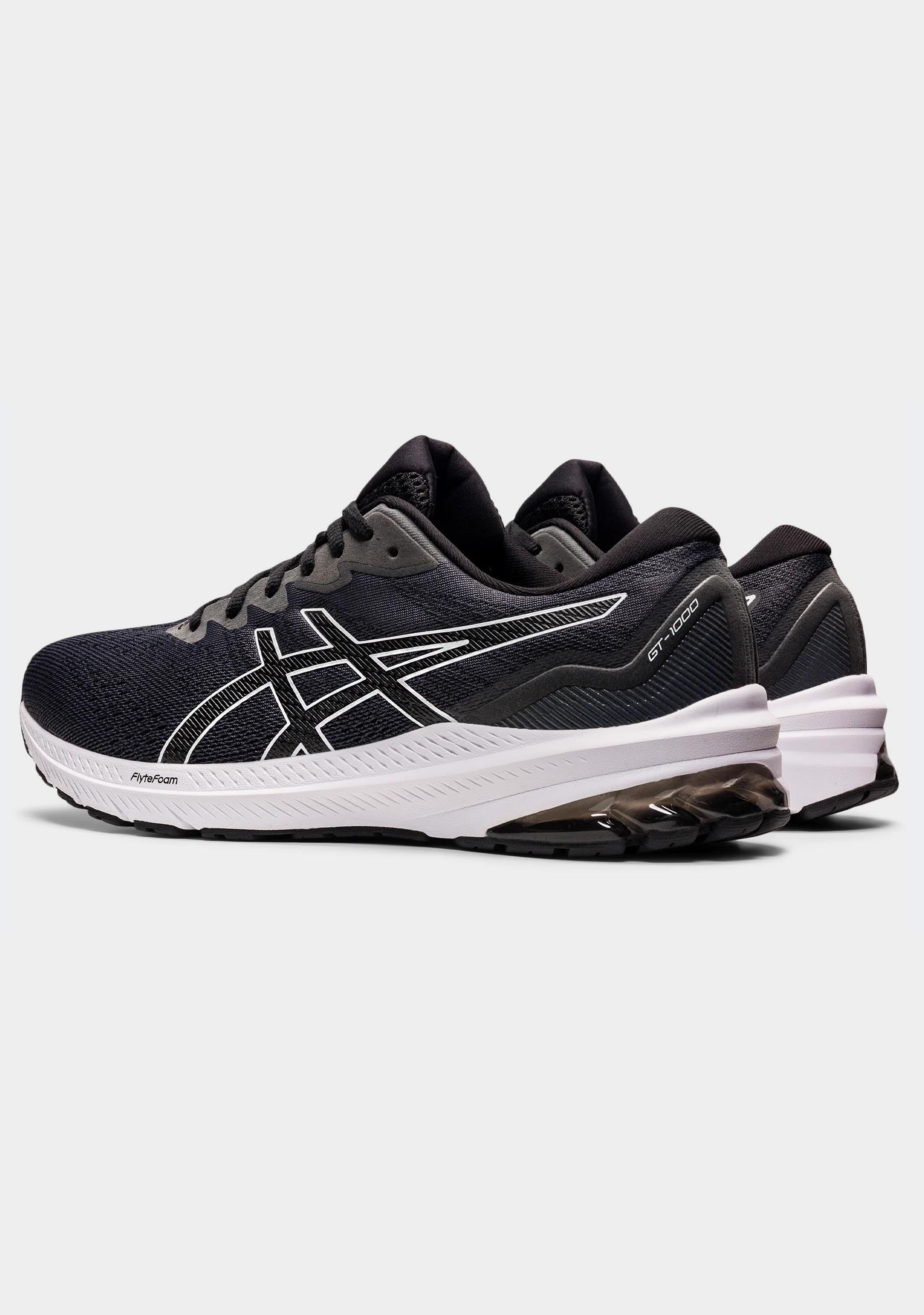 ASICS GT-1000 11 Running Shoes for Men - Lightweight Black & White Athletic Sneakers for Jogging, Gym Workouts & Daily Walking