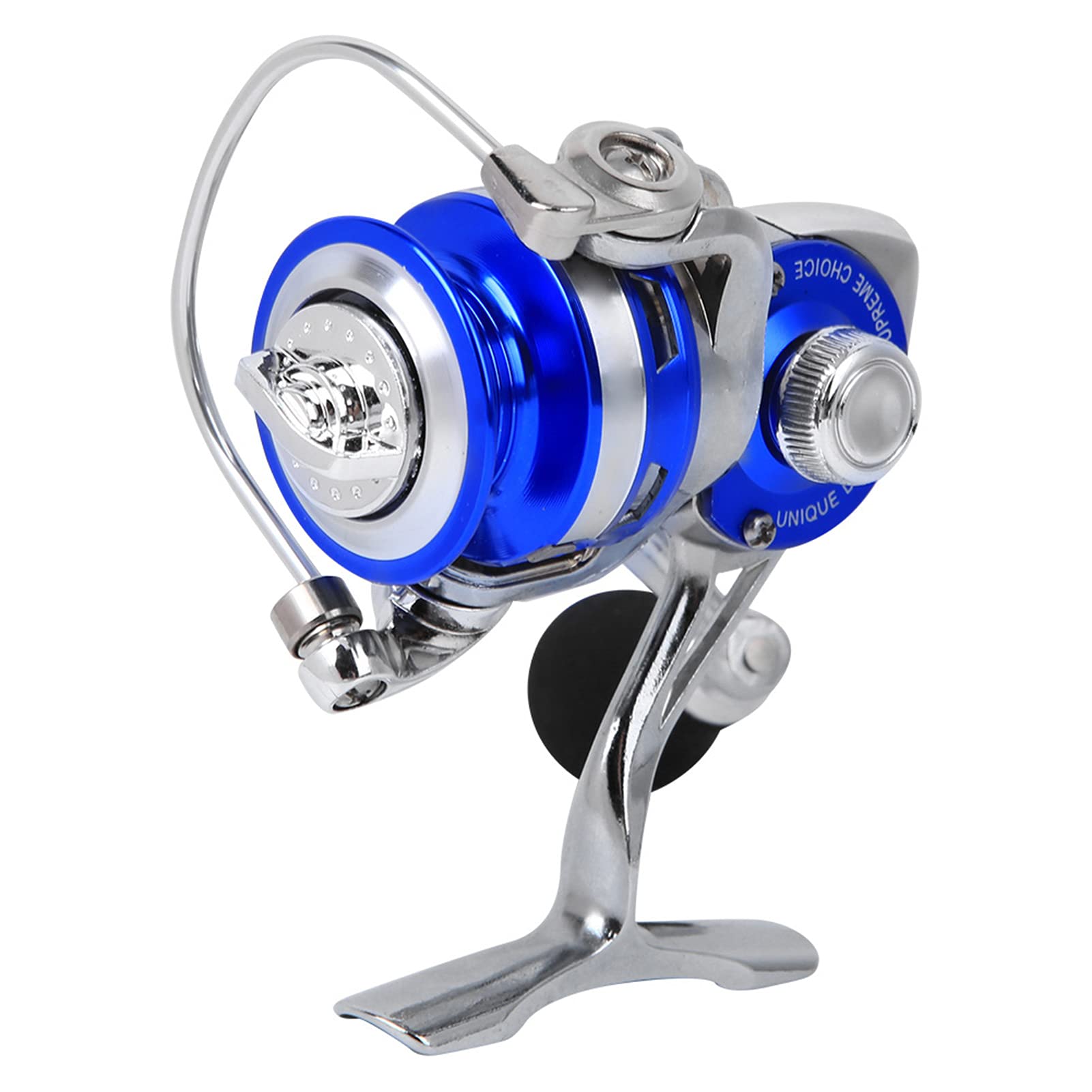 FETION All Metal Mini Ice Winter Rock Sea Fishing Reel - High Performance Spinning Reel for Saltwater & Freshwater Fishing - Durable Fishing Gear for Ice Fishing, Rock Fishing & Lure Casting (Blue) - Perfect for Anglers Targeting Trout, Bass & Salmon in Cold Weather Conditions