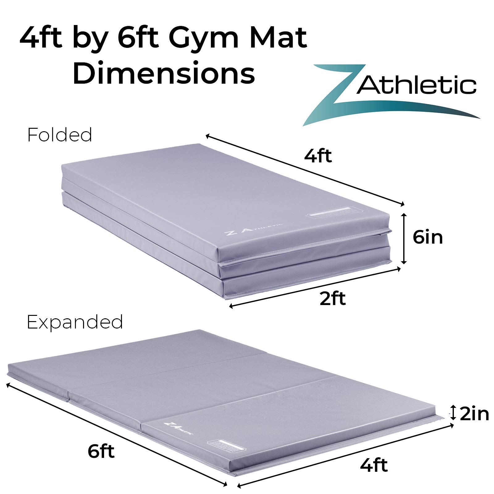 Z ATHLETIC Kip Bar and Folding Gymnastics Mat for Home Gym, Kids Training & Indoor Exercise - Adjustable Height Gymnastic Equipment for Strength Training and Tumbling Practice