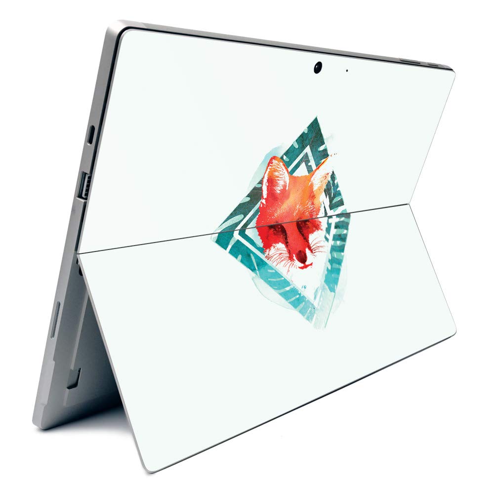 Premium Carbon Fiber Skin for Microsoft Surface Pro 7 - Tropical Fox Design | Textured Protective Cover | Easy Application & Removal | Made in USA | Perfect for Work, Travel & School Use