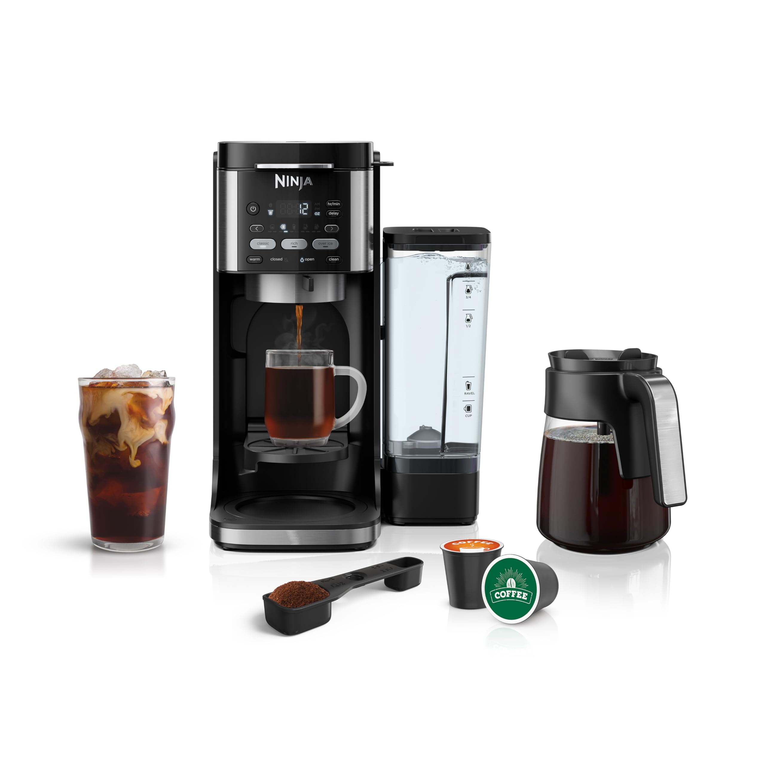 Ninja DualBrew Pro Coffee Maker - K-Cup & Ground Coffee Compatible for Hot/Iced Coffee at Home