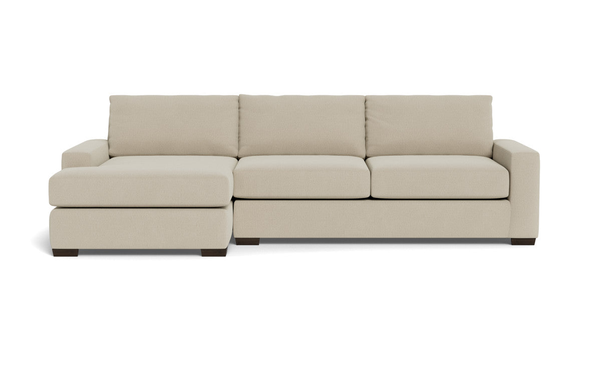 Mas Mesa 123 Deep Left Chaise Sectional Sofa - Modern L-Shaped Couch with Chaise Lounge for Living Room, Family Room & Home Theater Comfort
