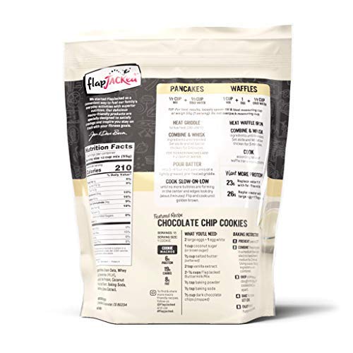 FlapJacked Buttermilk Protein Pancake & Baking Mix - 24 Oz (Pack of 4) | High Protein Breakfast & Post-Workout Meal | Perfect for Bodybuilders & Fitness Enthusiasts