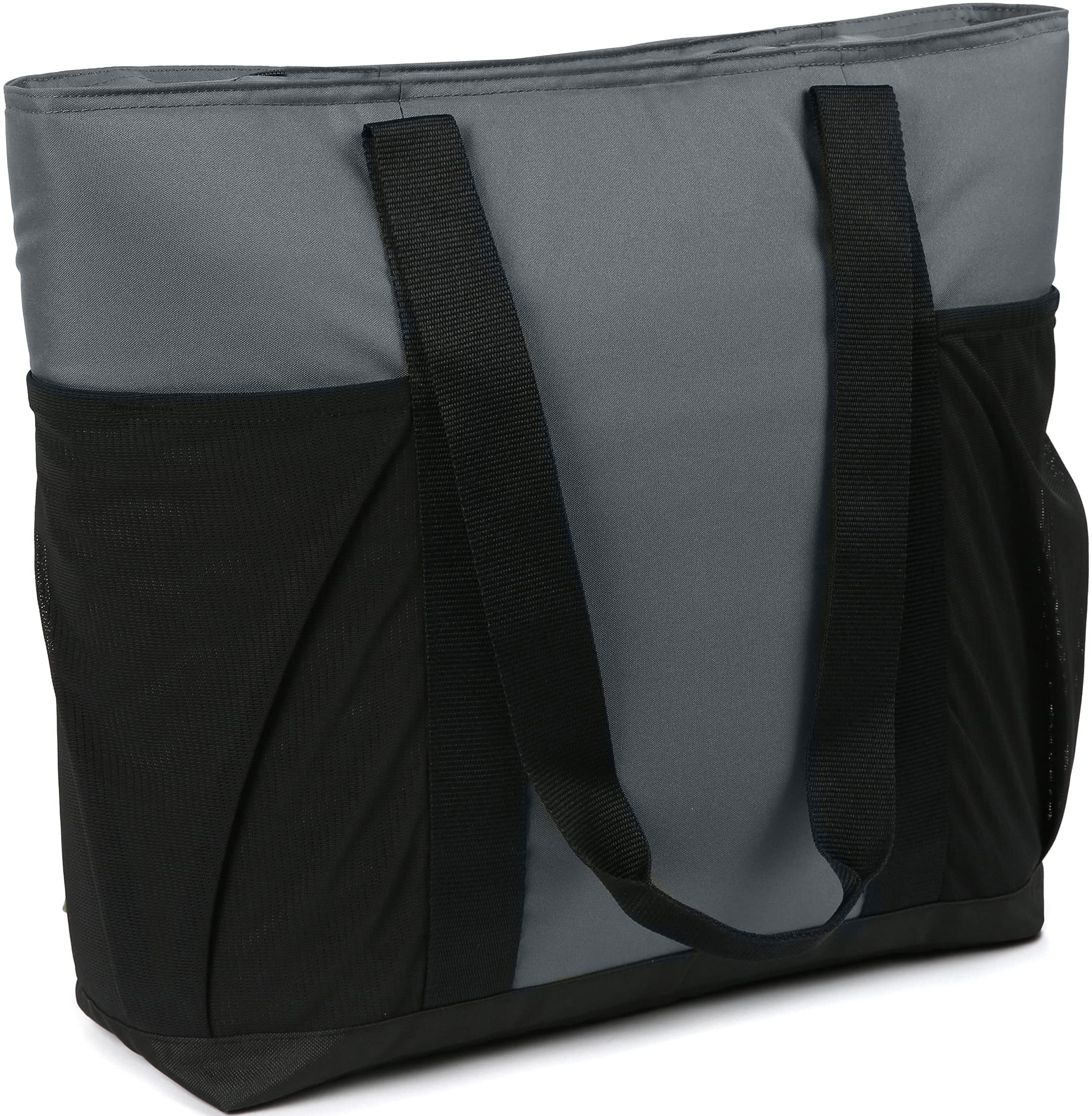 Arctic Zone Eco-Friendly Reusable Bags Set - Insulated Cooler Tote, Durable Satchel & Shopping Bag in Grey | Perfect for Groceries, Beach Trips & Work Commutes