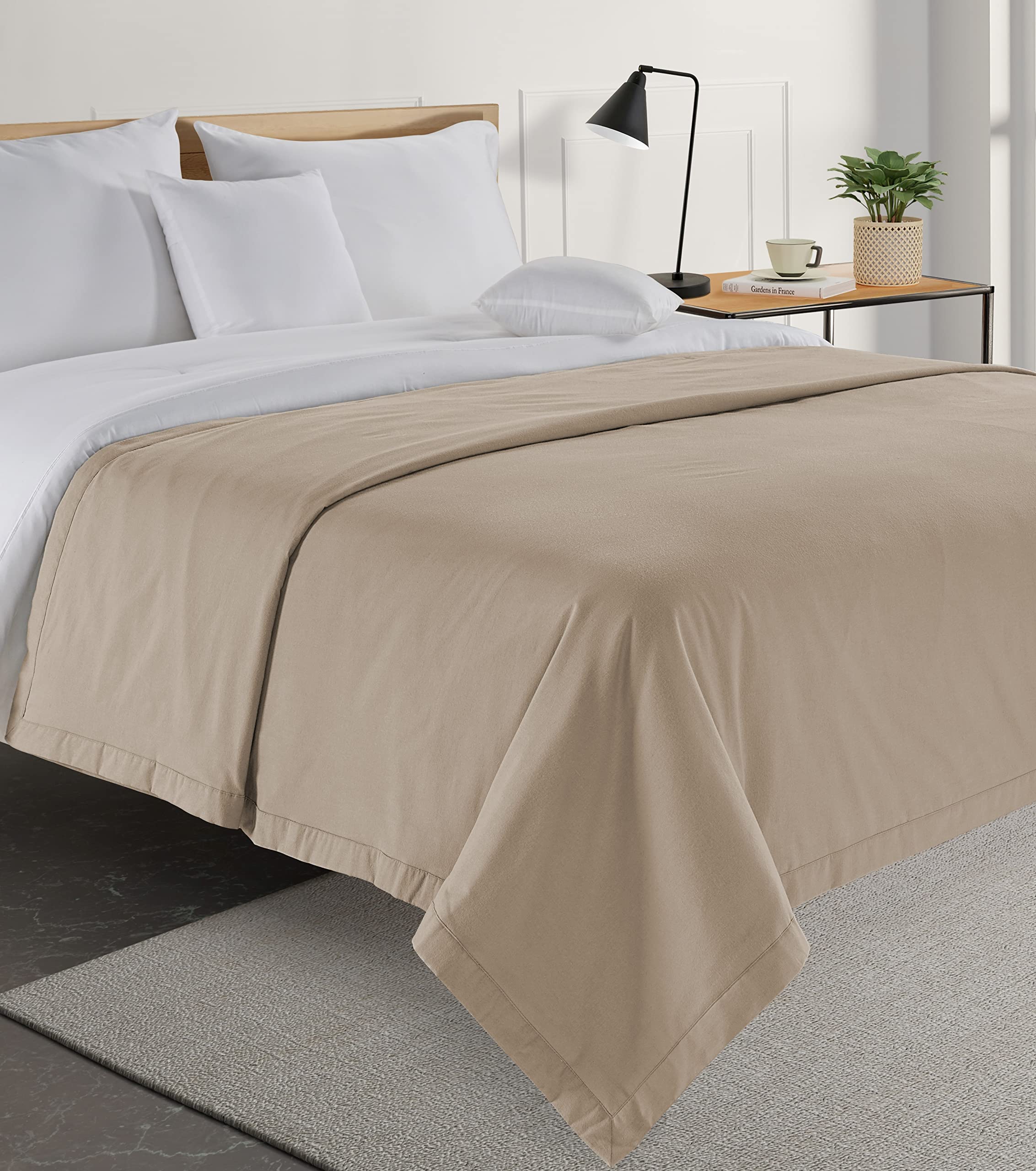 100% Cotton Twin Size Blanket - Soft, Lightweight & Breathable Summer Bed Blanket (68x90 inches) | 3-Layer Design for Ultimate Comfort | Perfect for Bedroom, Dorm, Travel & Outdoor Use