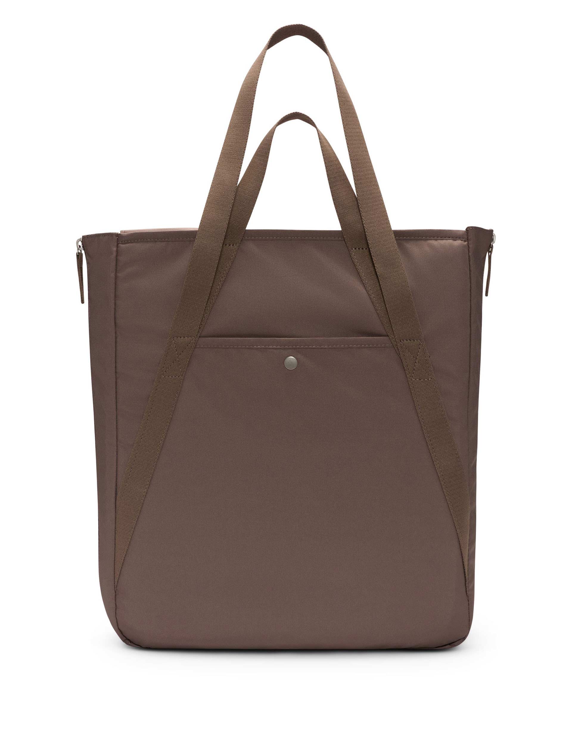 Premium Gym Tote Bag - Mink Brown & White Color - Perfect for Workouts, Yoga, Travel & Beach Essentials