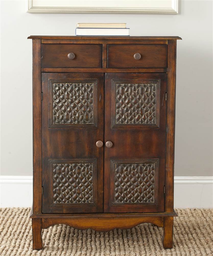 SAFAVIEH American Homes Collection Herbert Chest - Dark Brown Wooden Storage Cabinet for Bedroom, Living Room & Entryway Organization