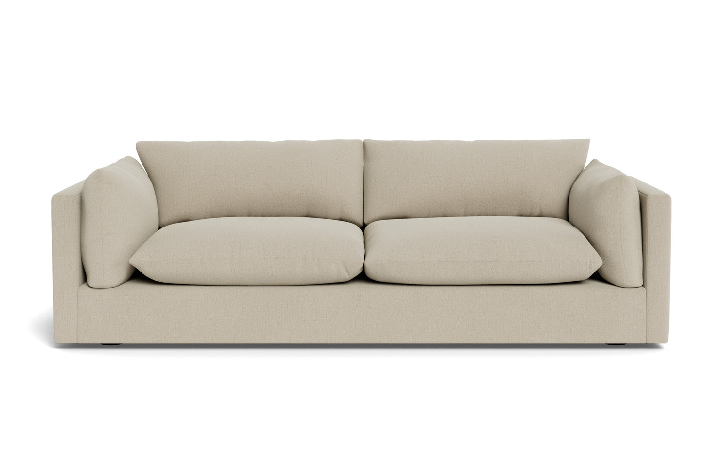 Soco 95 Sofa - Modern 3-Seater Fabric Couch for Living Room, Comfortable and Stylish Home Furniture - Perfect for Lounging, Entertaining, and Family Gatherings