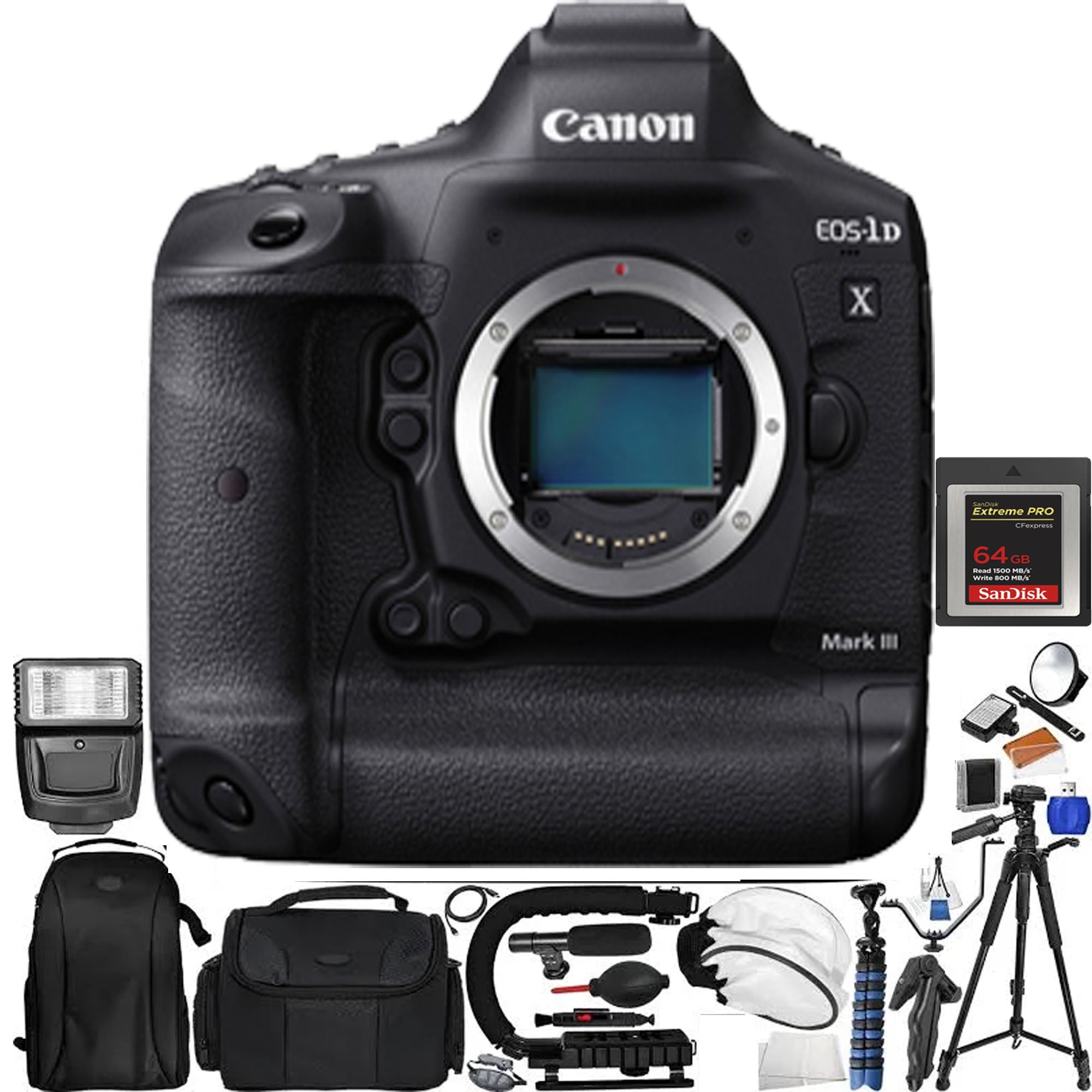 Canon EOS 1D X Mark III Professional DSLR Camera Body - Essential Bundle Kit for Sports & Wildlife Photography