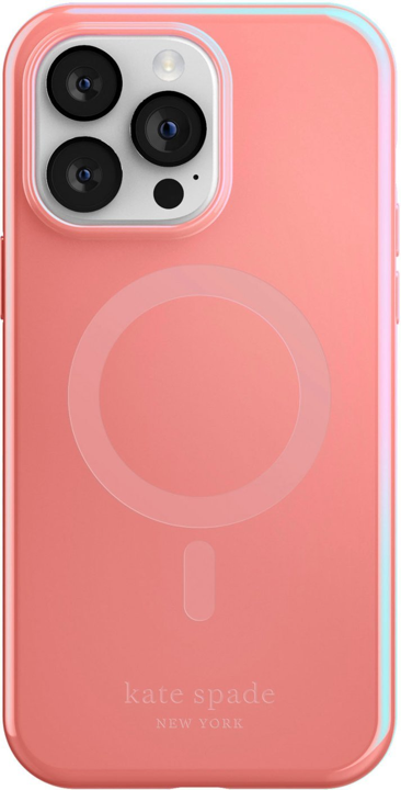 Kate Spade New York Gloss iPhone 14 Pro Max Case - Grapefruit Color, Slim Protective Phone Cover for Women - Perfect for Work, Travel & Everyday Use