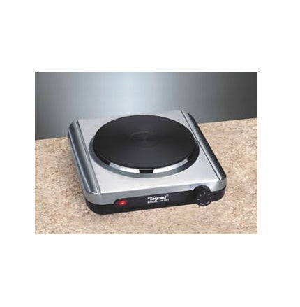 EWI THP601 Single Burner Hot Plate 220V/240V - Portable Electric Stove for Cooking, Boiling & Food Warming - Perfect for Dorms, Apartments, RVs & Outdoor Use