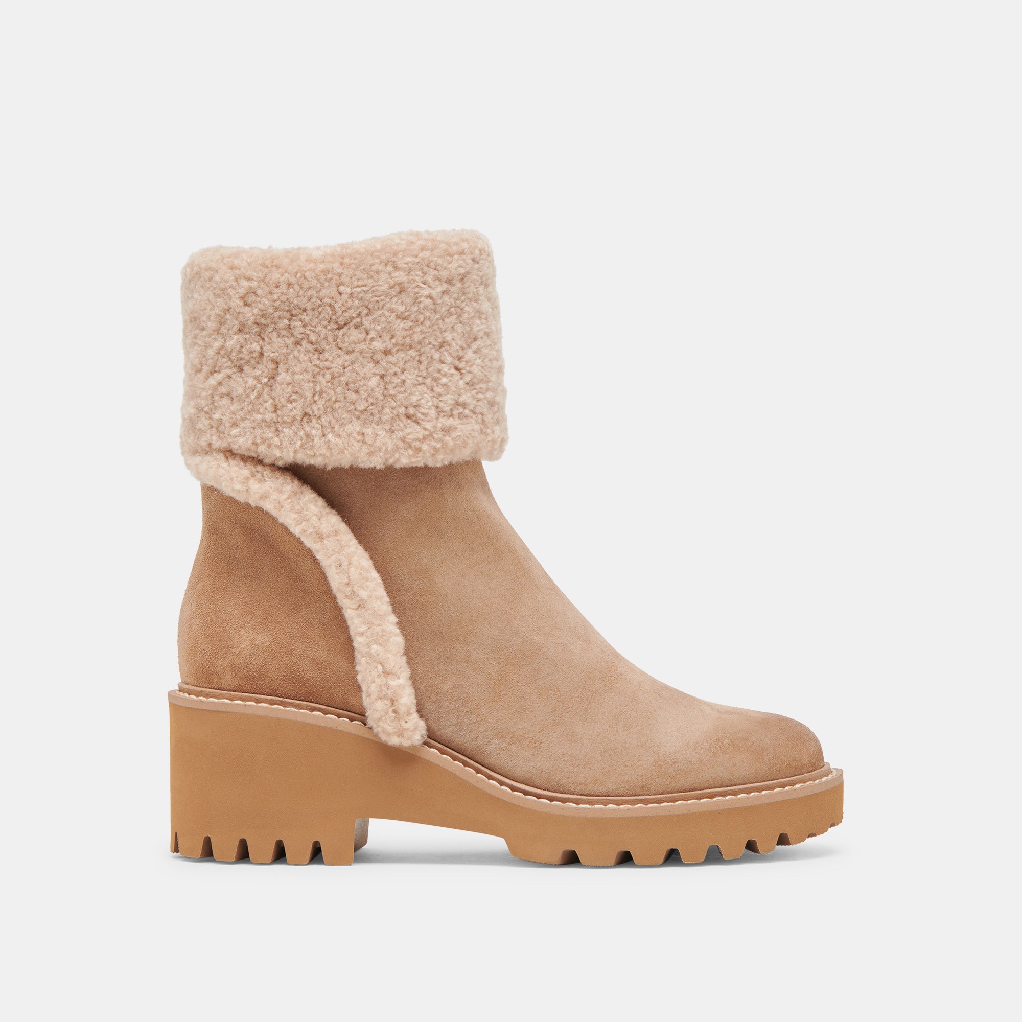 HUG H2O Waterproof Boots for Women - Mushroom Suede Ankle Boots | Comfortable & Stylish for Fall, Winter, and Rainy Days
