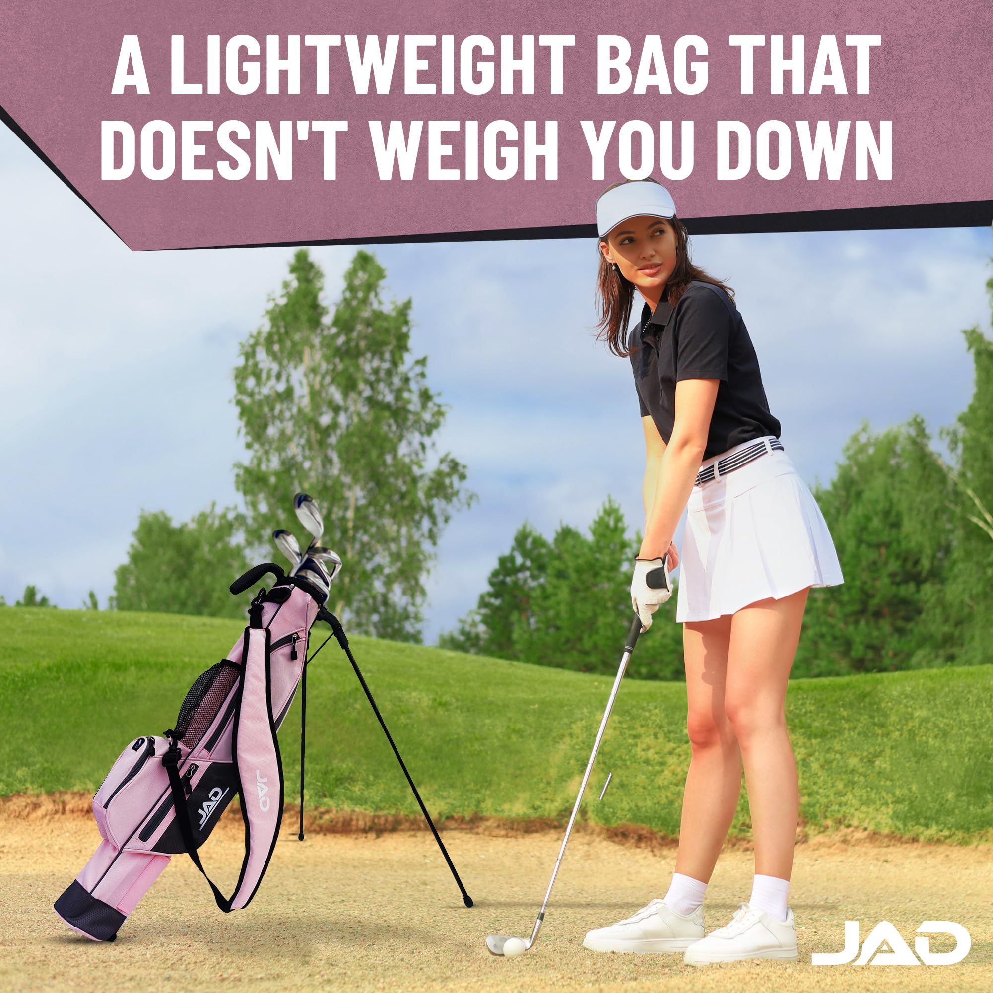 Premium Sunday Golf Stand Bag - Lightweight & Easy Carry for Men & Women | Perfect for Pitch & Putt