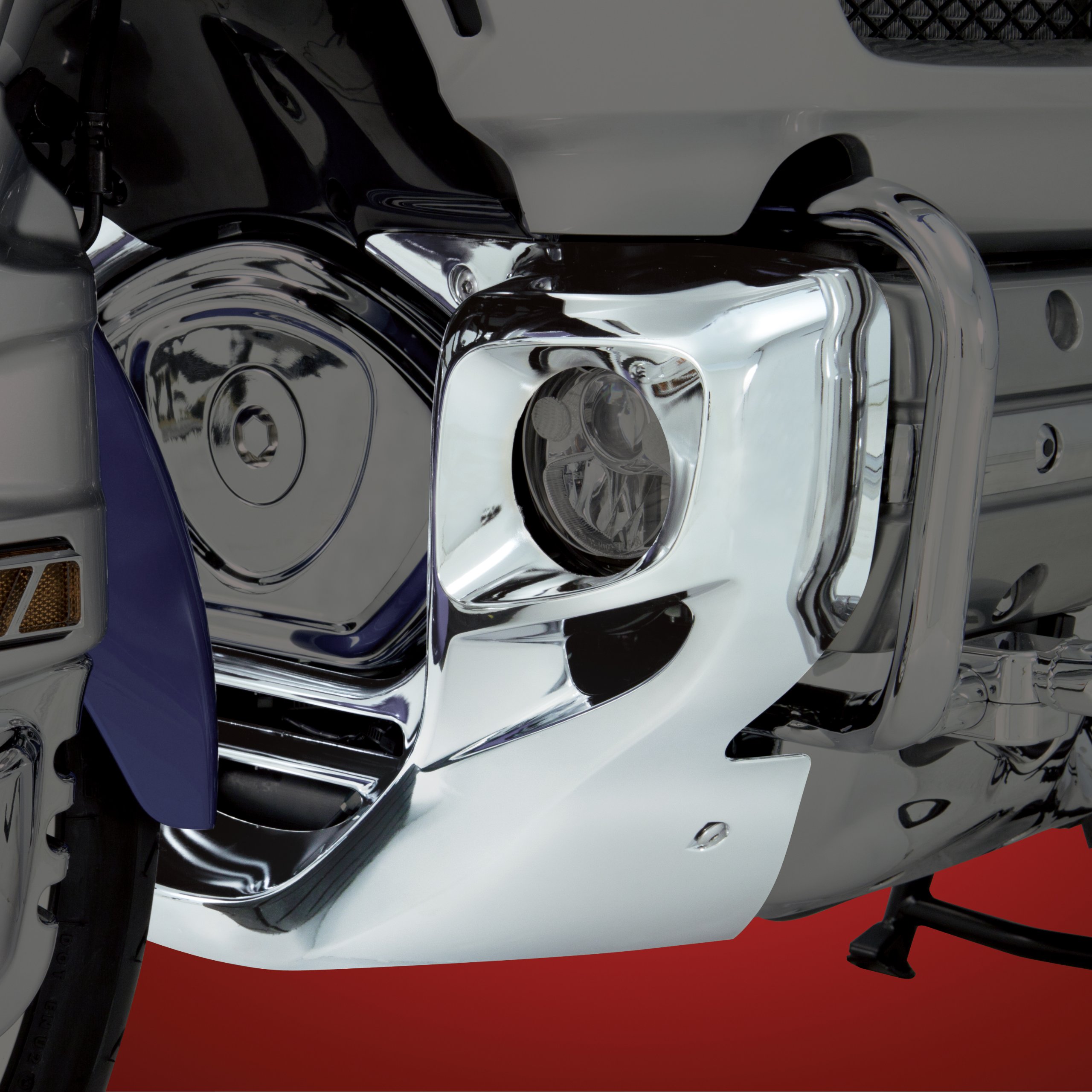 Show Chrome Accessories 52-818 Motorcycle Lower Front Cowl - Sleek Black ABS Plastic Fairing for Harley Davidson, Honda & Yamaha Bikes - Perfect for Wind Protection & Custom Styling on Cruisers & Touring Motorcycles