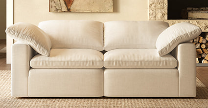 2-Seat Aspen Modular Sofa - Modern Sectional Couch for Small Spaces, Living Room, Apartment & Office - Comfortable & Stylish Home Furniture