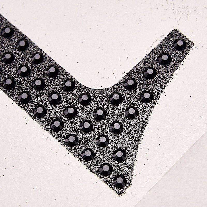 4 Inch Tall Self-Adhesive Rhinestone Number Stickers - Black - Perfect for DIY Crafts, Scrapbooking, and Nail Art Decorations