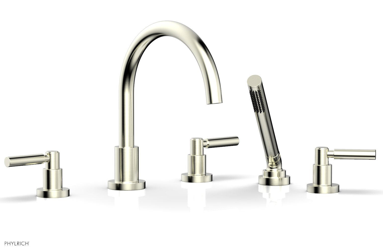 Premium Deck Tub Set with Hand Shower & Lever Handles D2130C1 - Perfect for Outdoor Showers, Poolside Bathing, and Garden Relaxation