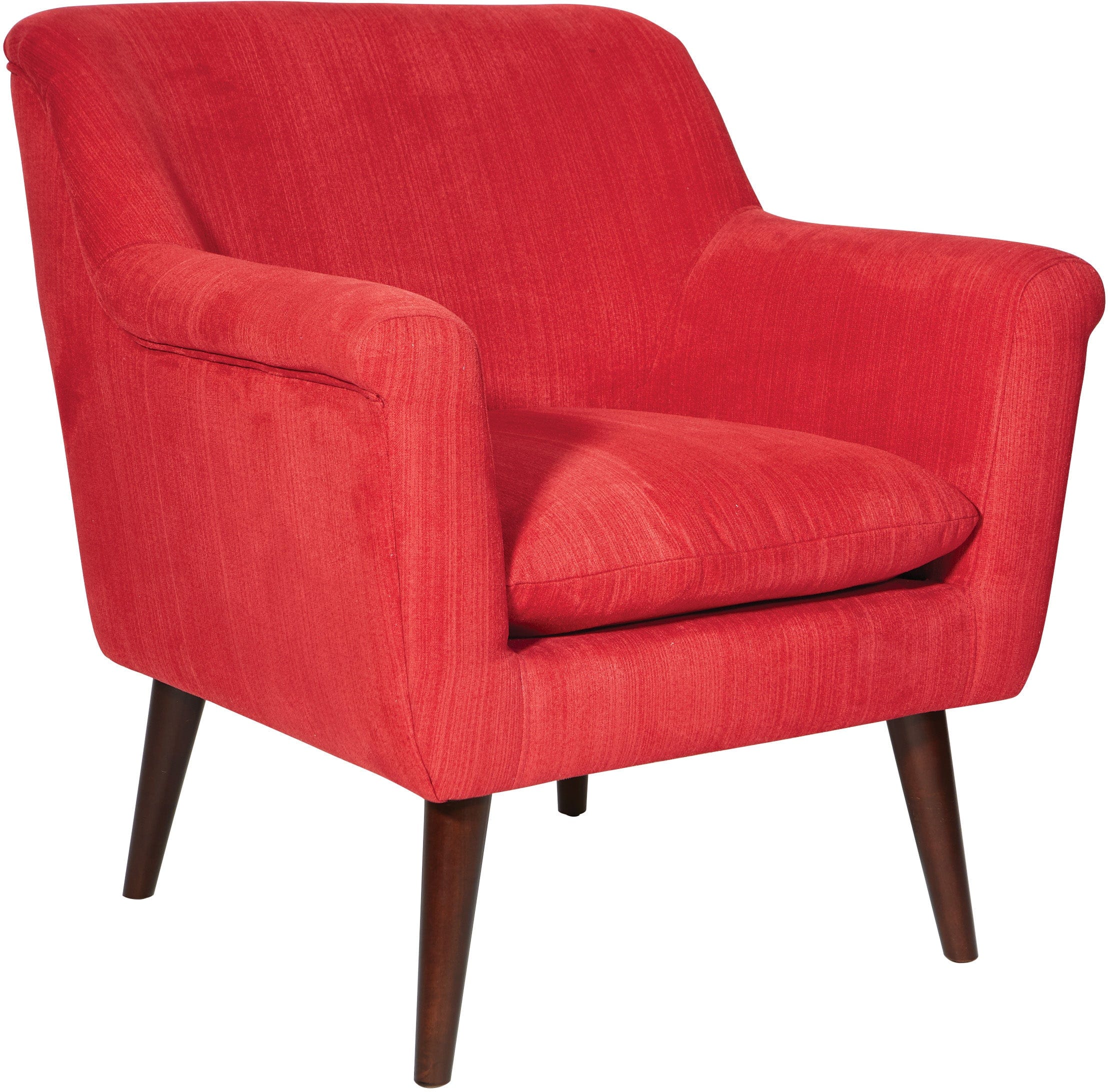 Office Star Dane Accent Chair - Modern Upholstered Armchair with Wooden Legs for Living Room, Bedroom or Office [BP DANAC] - Perfect for Reading, Relaxing & Home Decor