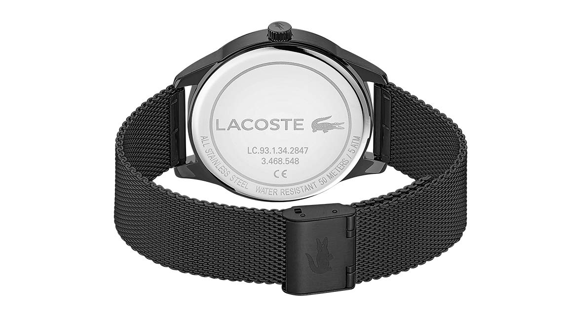 Lacoste Vienna Men's Quartz Watch - Stainless Steel Case Waterproof Dress Watch for Business & Casual Wear - Elegant Fashion Timepiece for Office, Date Night & Special Occasions