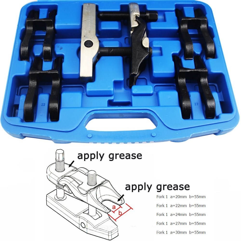 Quick Change Interchangeable Ball Joint Remover Tool Set - 20-30mm Tie Rod End Separator Puller for Auto Repair & Suspension Maintenance | Professional Mechanic Tool Kit for Car, Truck & SUV Repairs