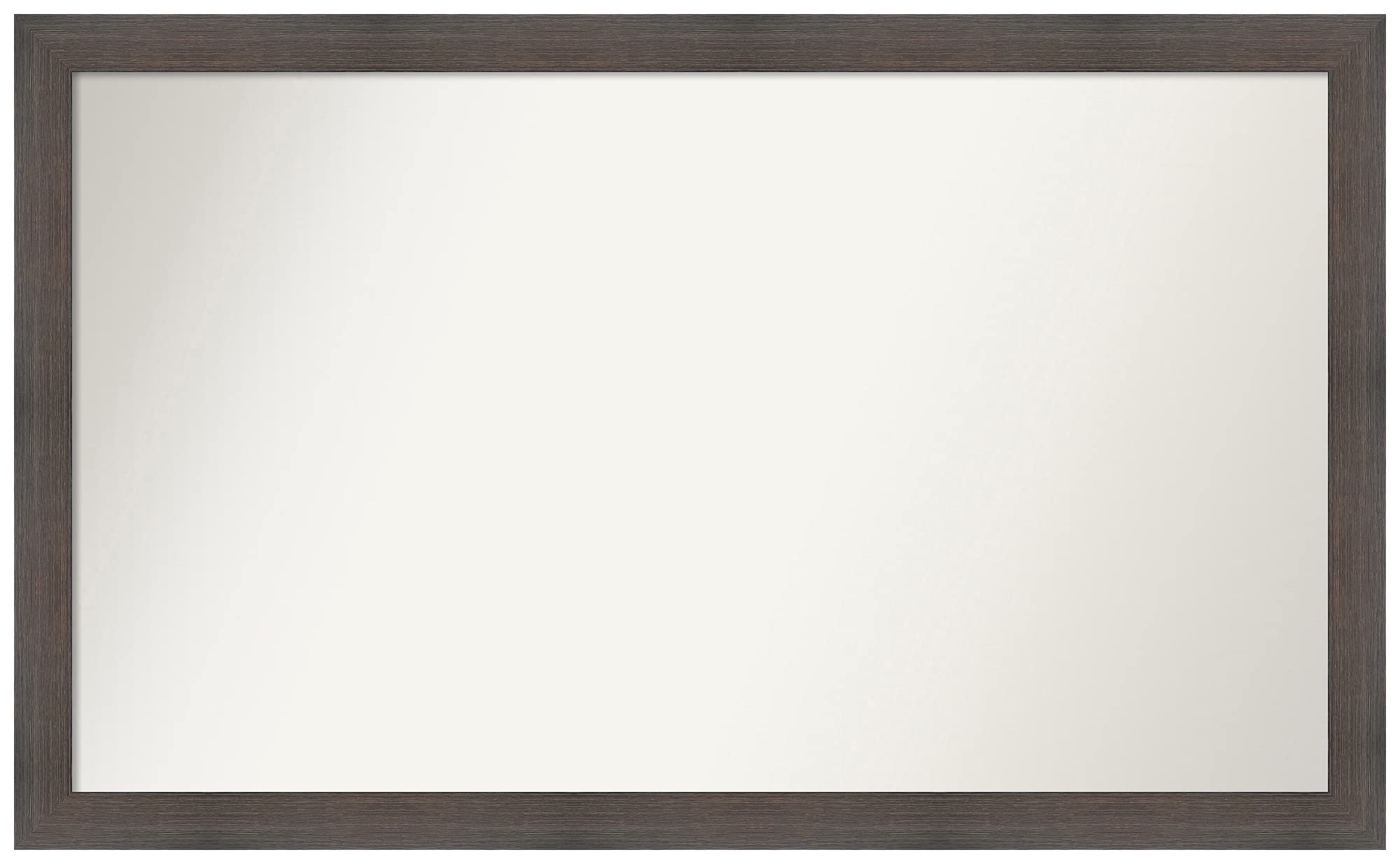 Amanti Art Custom Wall Mirror 25x41 Inches - Solid Hardwood Chocolate Brown Frame - Non-Beveled Edge - Bathroom, Bedroom, Entryway Decor - Various Sizes Available