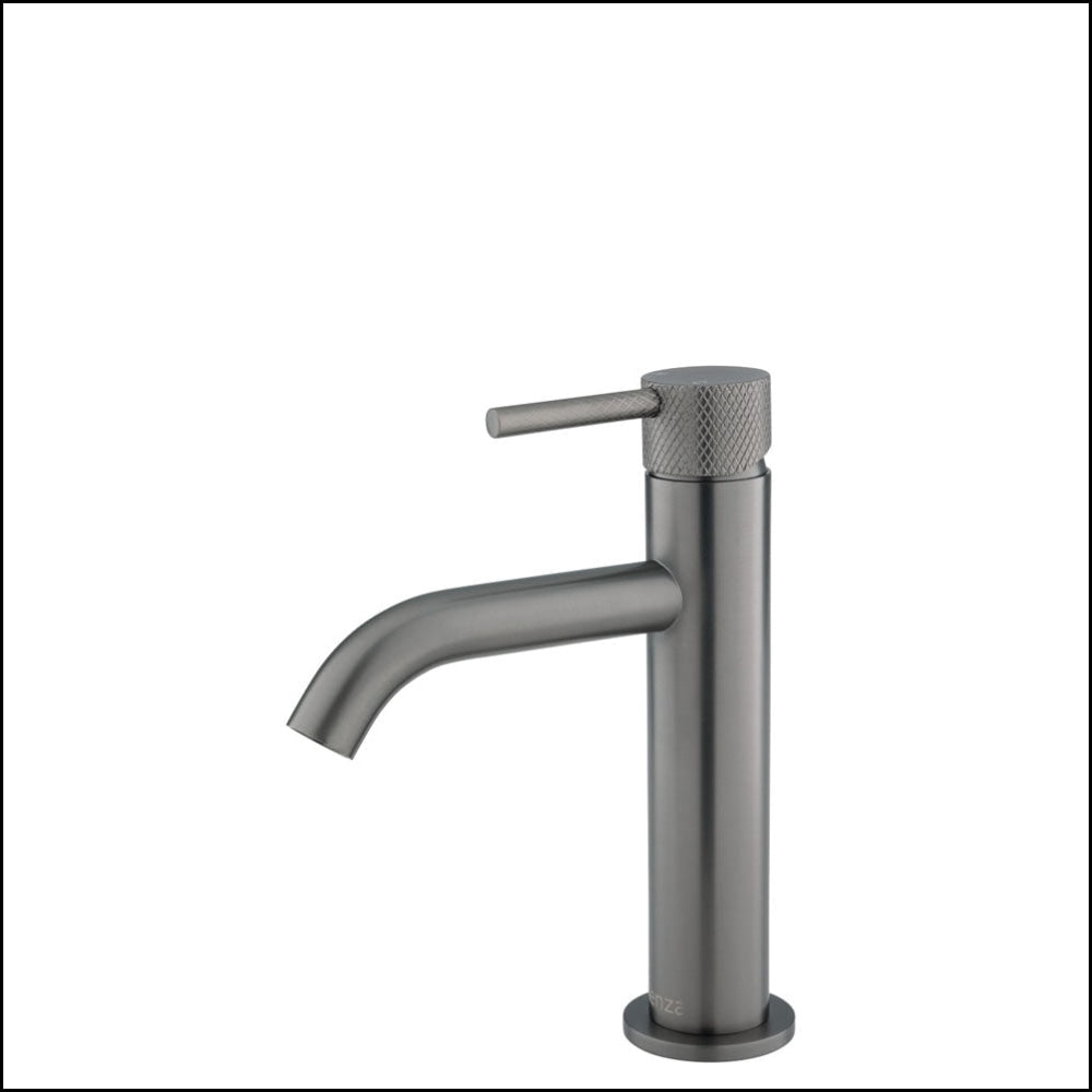 Fienza 231103BN Axle Gun Metal Basin Faucet - Modern Bathroom Sink Mixer Tap for Vanity, Powder Room & Guest Bath Installation