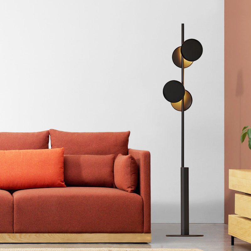 Axis Modular Floor Lamp - Adjustable Modern LED Standing Light for Living Room, Bedroom & Office - Dimmable Brightness & Flexible Design for Home Decor