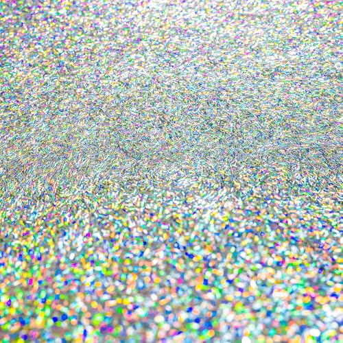 Silver Holographic Fibre