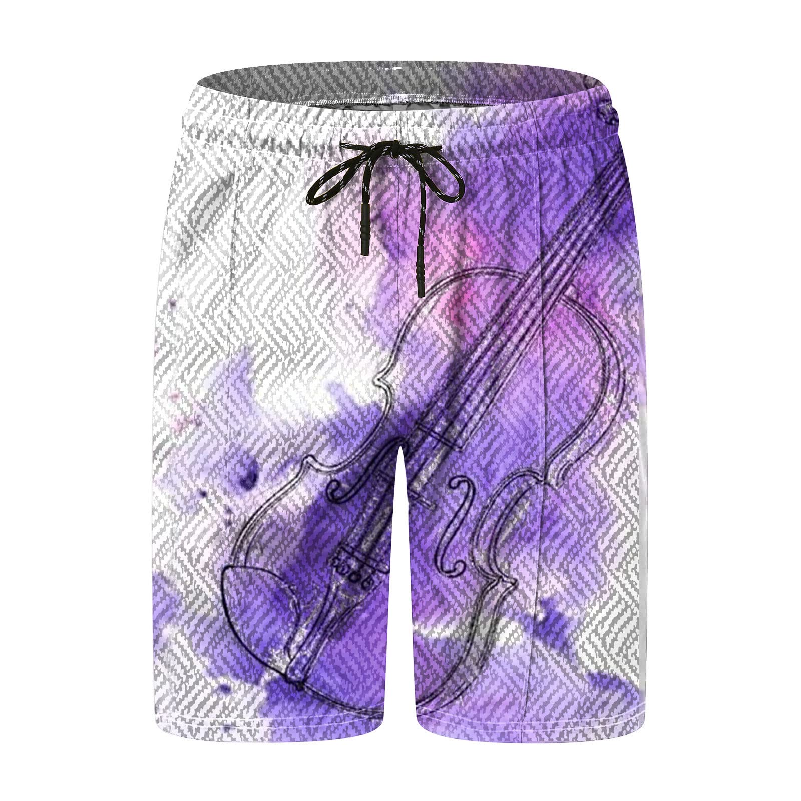 Men's Printed Polo Shirt & Activewear Set - Purple XXL | Breathable Football Sportswear for Training, Gym & Casual Wear