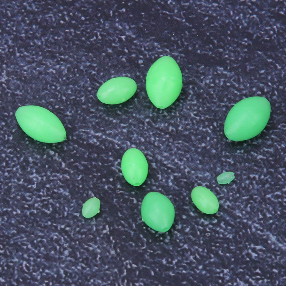 VBESTLIFE 900 PCs Assorted Soft Plastic Fishing Beads - Luminous Oval & Round Shaped Eggs for Stream, Pool, Lake & River Fishing | Perfect for Trout, Salmon & Bass Fishing in Freshwater & Saltwater