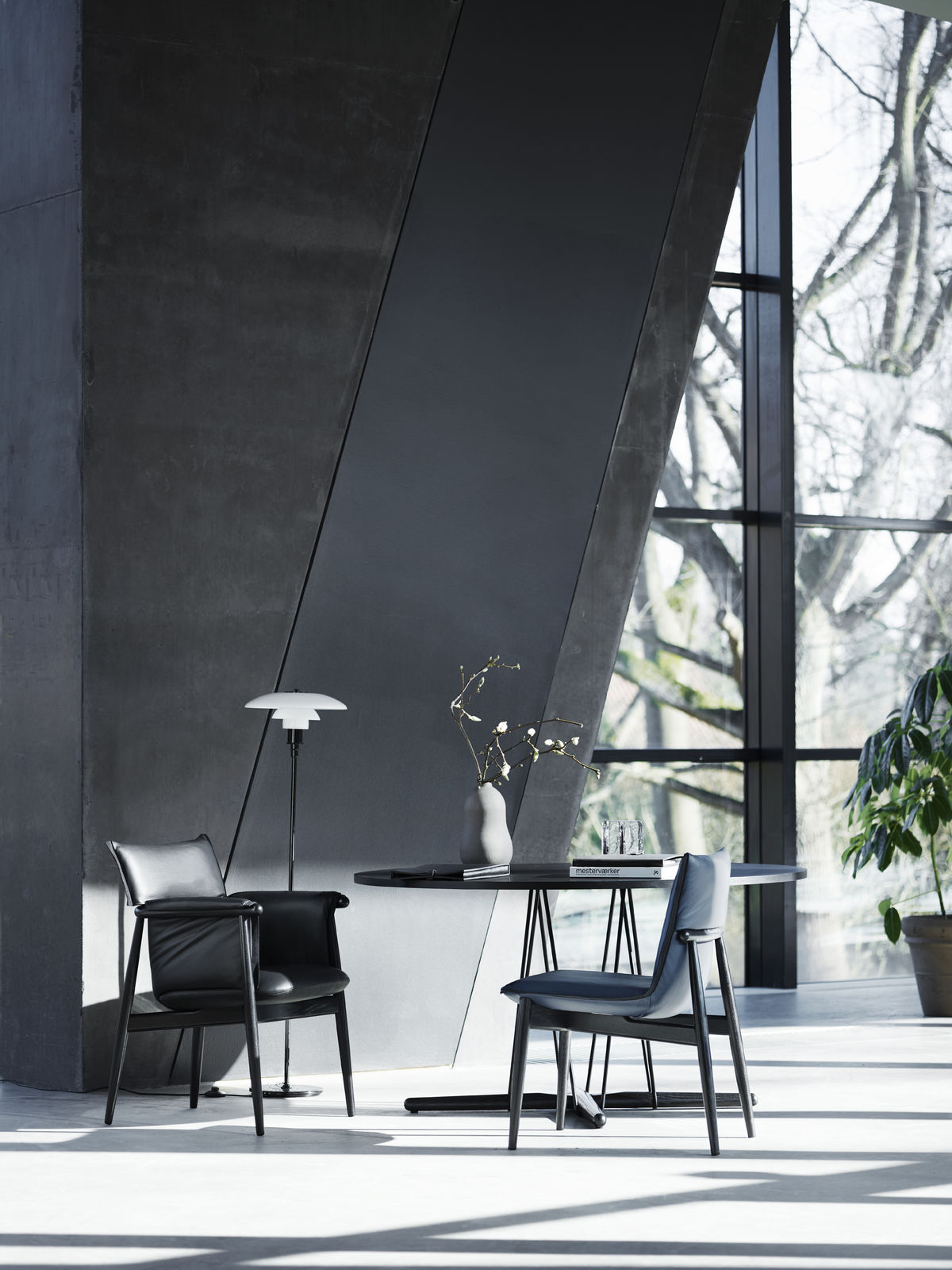E020 Embrace Table - Modern Minimalist Dining Table for Small Spaces | Perfect for Apartments, Breakfast Nooks & Cozy Kitchens