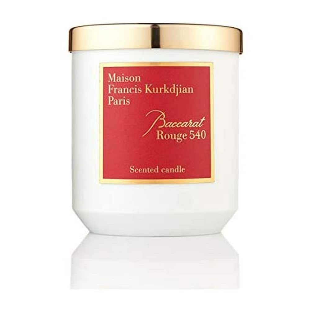 Baccarat Rouge 540 by Maison Francis Kurkdjian Luxury Scented Candle - Floral Amber Woody Fragrance, 9.6 oz for Home Decor, Romantic Gifts & Relaxation