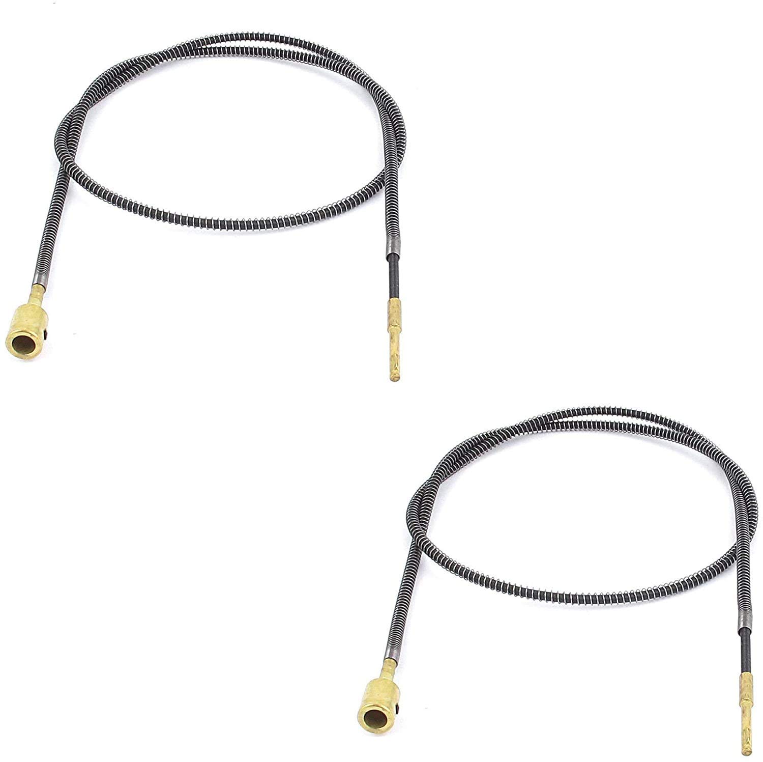 XMHF 2-Pack 99cm (3.2ft) Flexible Metal Inner Shaft Cable for Bench Grinder & Drill Press - Rotary Motor Extension for DIY Projects & Workshop Repairs