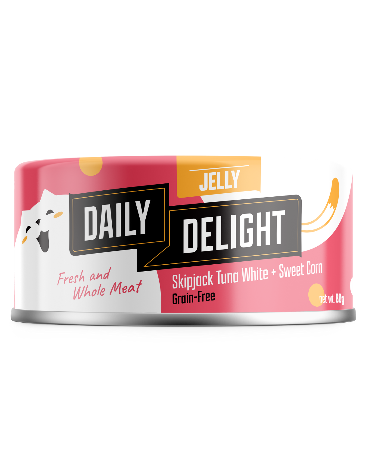 Premium Skipjack Tuna & Sweet Corn Canned Cat Food - Grain-Free, High Protein Wet Cat Food for Adult & Senior Cats - 80g (2.8oz) - Perfect for Mealtime, Travel & Emergency Pet Supplies