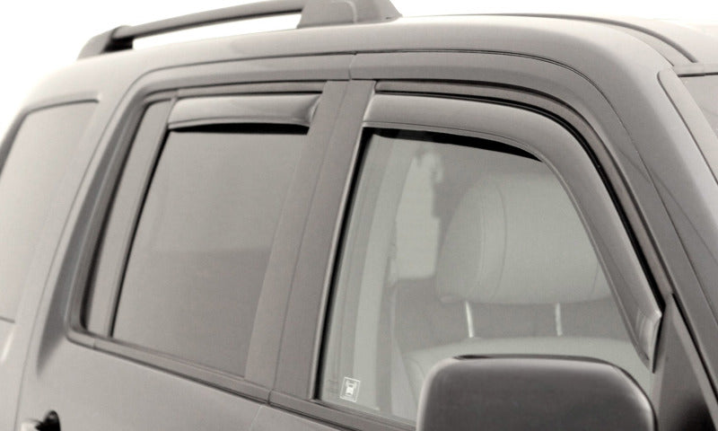 AVS Ventvisor In-Channel Window Deflectors (4-Piece Set, Smoke Tint) - Compatible with 2006-2010 Jeep Commander - Rain Protection & Improved Airflow for Off-Roading and Daily Commuting