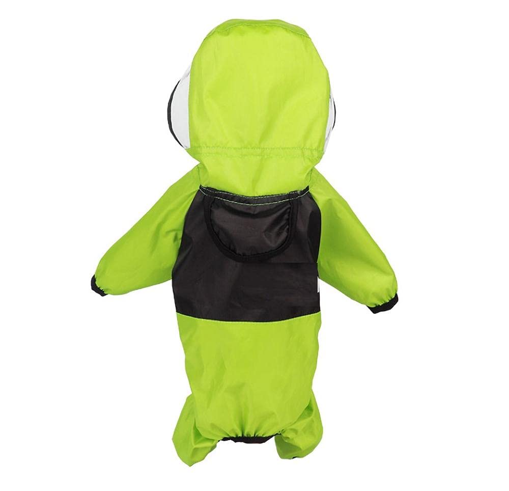 Waterproof Dog Raincoat - Red Pet Jumpsuit for Small to Large Dogs | All-Weather Outdoor Protection | Breathable Puppy Raincoat for Walking, Hiking & Rainy Day Adventures (Size XS)