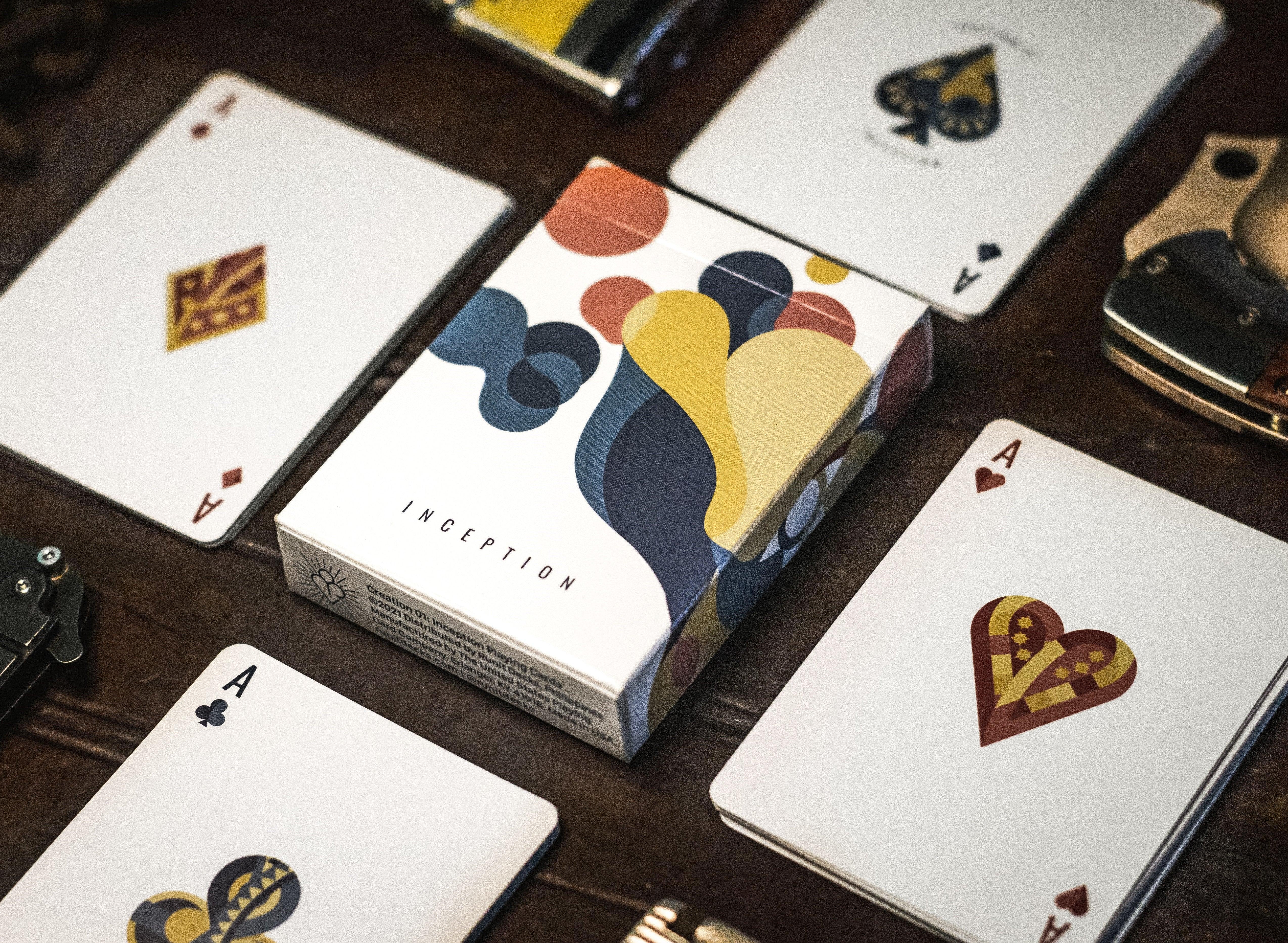 Inception Playing Cards - Premium Custom Deck for Magic Tricks, Cardistry & Poker Games | Perfect for Magicians, Collectors & Card Enthusiasts