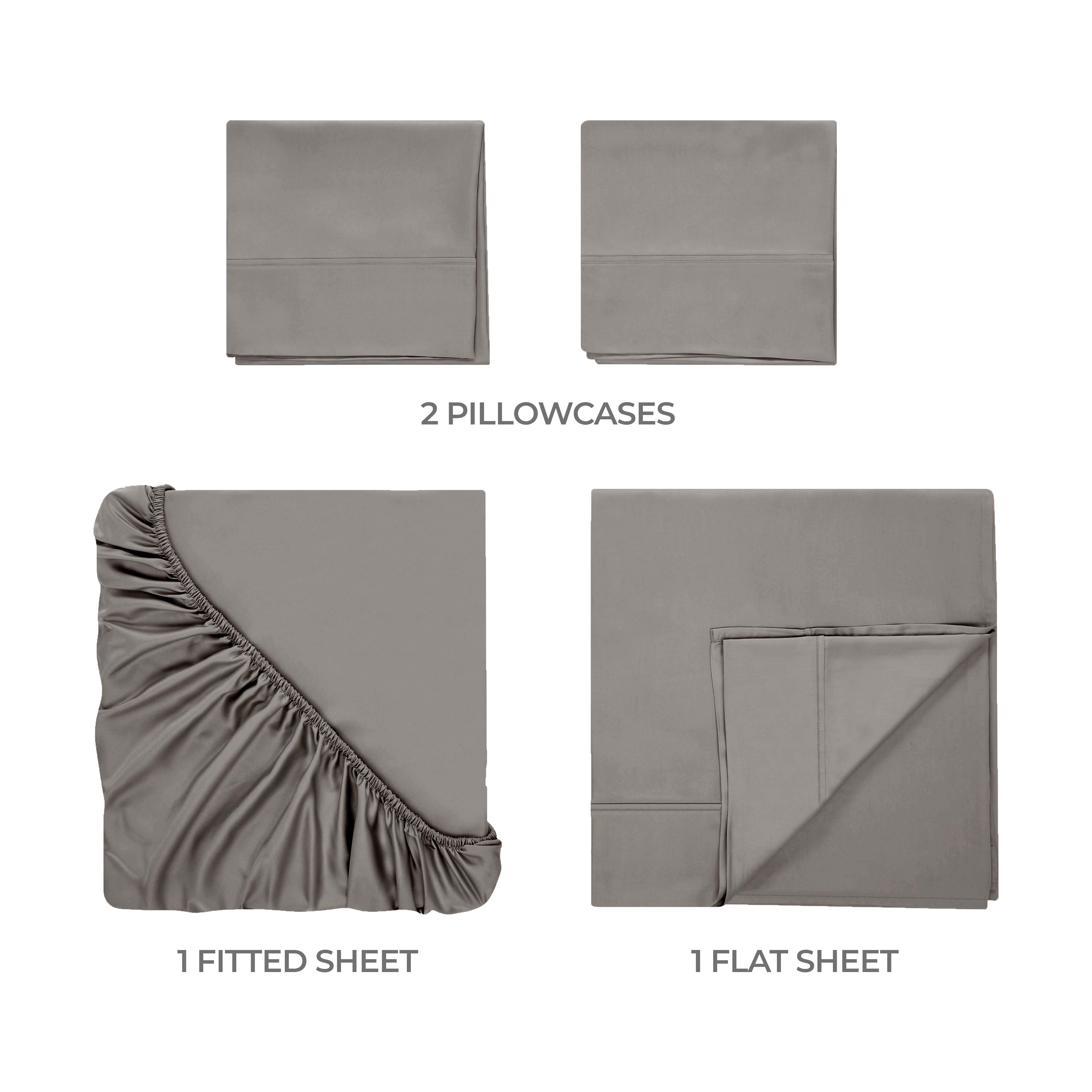 Premium 300 Thread Count Egyptian Cotton Bed Sheet Set - Soft, Breathable & Durable for Ultimate Comfort - Perfect for Luxury Bedrooms & Hotels