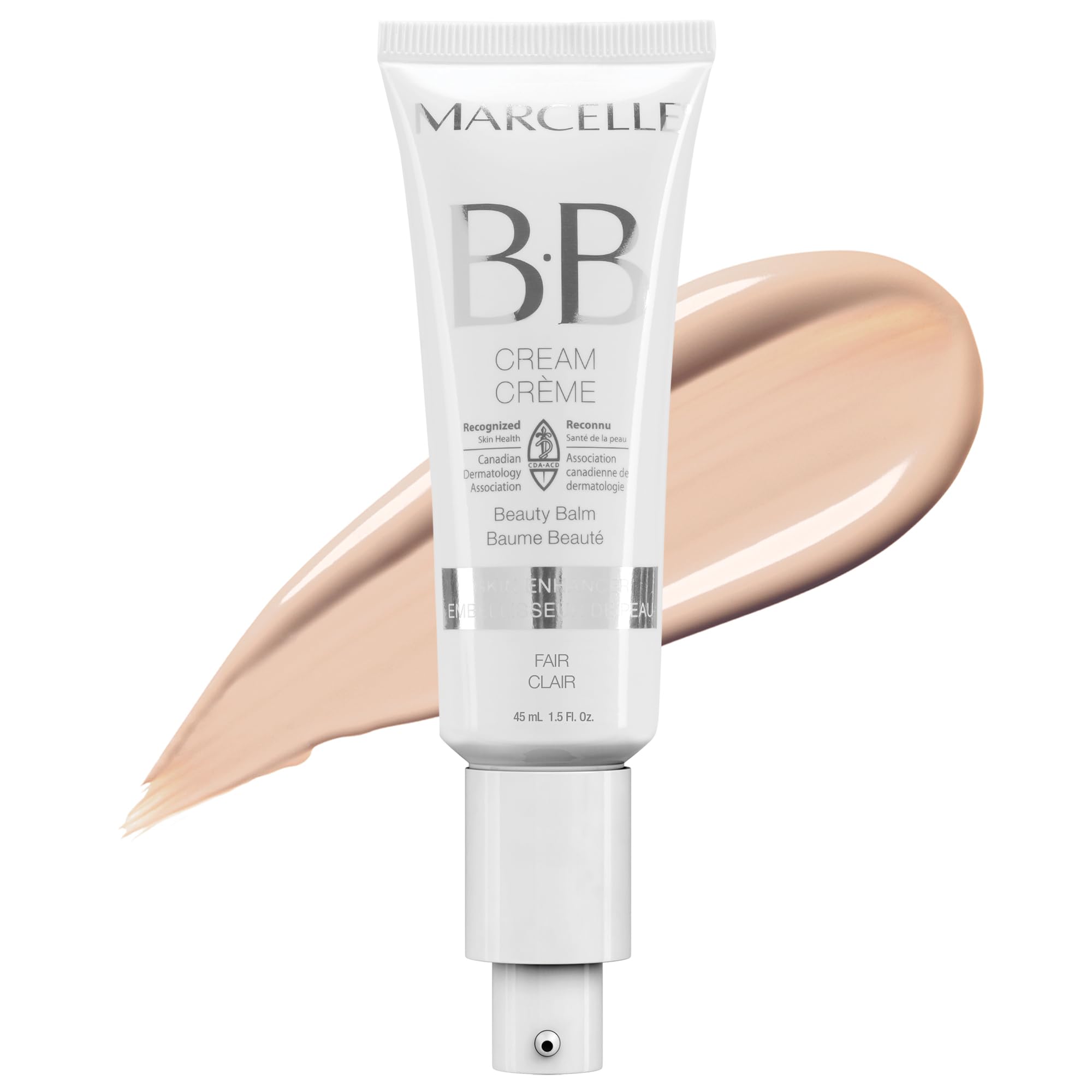 Marcelle BB Cream Beauty Balm - Fair Tinted Moisturizer & Skin Enhancer | Lightweight, Hydrating, Hypoallergenic | Non-Comedogenic, Fragrance-Free, Paraben-Free, Oil-Free, Cruelty-Free (45 mL) | Perfect for Daily Wear, Natural Makeup Look & Sensitive Skin Care