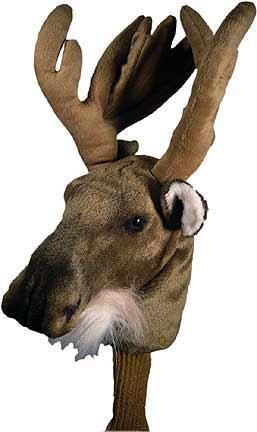 Authentic JP Lann Moose 460cc Realistic Golf Driver Headcover - Premium Quality New Design for Golf Enthusiasts | Perfect for Protecting Your Driver on the Course
