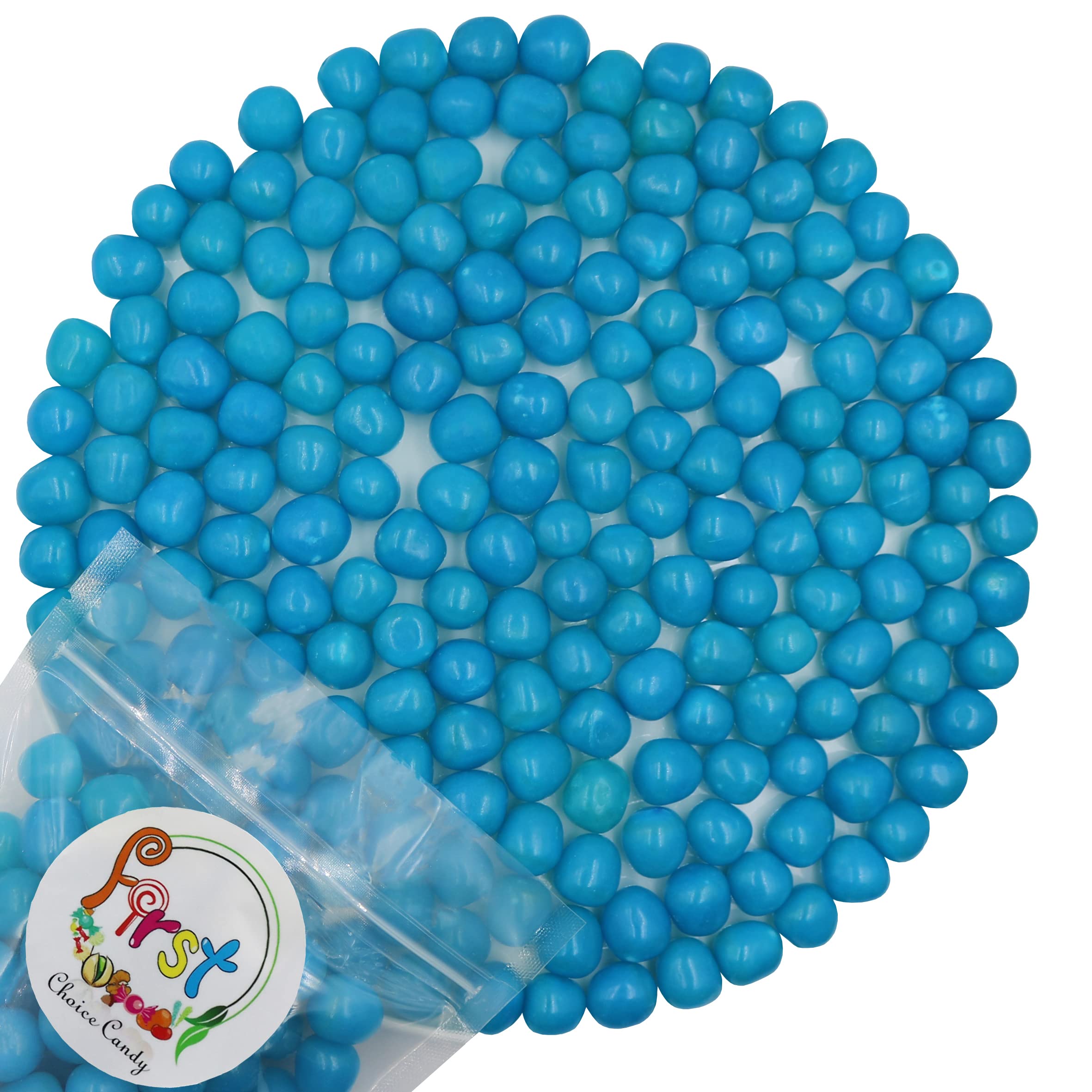 Sour Chewy Fruit Candy Balls - Blue Raspberry Flavor, 5lb Bulk Candy for Parties, Movie Nights & Office Snacks | Long-Lasting Tangy Treat for Kids & Adults