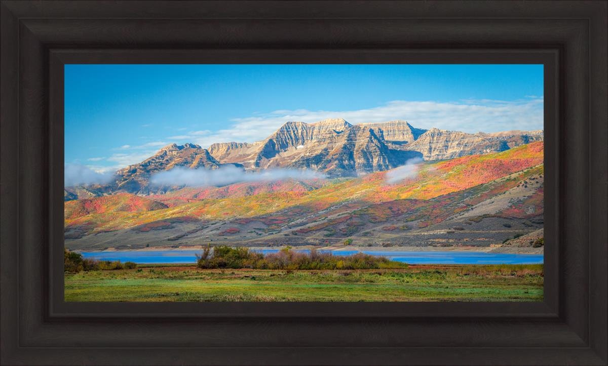 Autumn Splendor Over Timpanogos - Stunning Fall Landscape Photography Print for Home & Office Wall Decor | Perfect for Living Rooms, Bedrooms & Gifts
