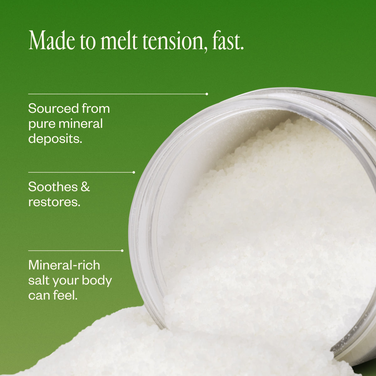 Muscle Melt Relaxing Bath Salt Soak for Stress Relief & Pain Relief – Perfect for Post-Workout Recovery & Spa Nights at Home