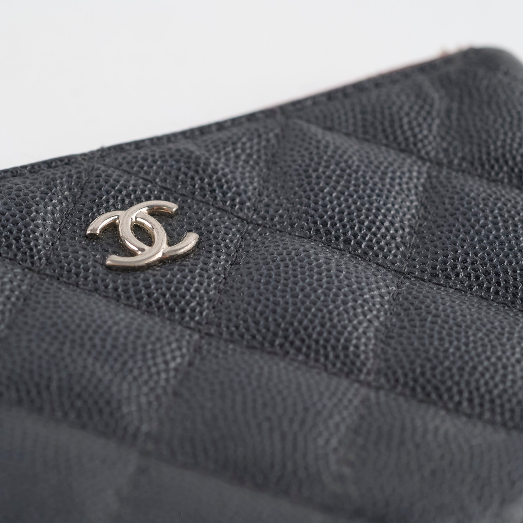 Chanel Caviar O Case Black Series 25 - Luxury Leather Card Holder for Women | Perfect for Everyday Use, Travel & Gift Giving