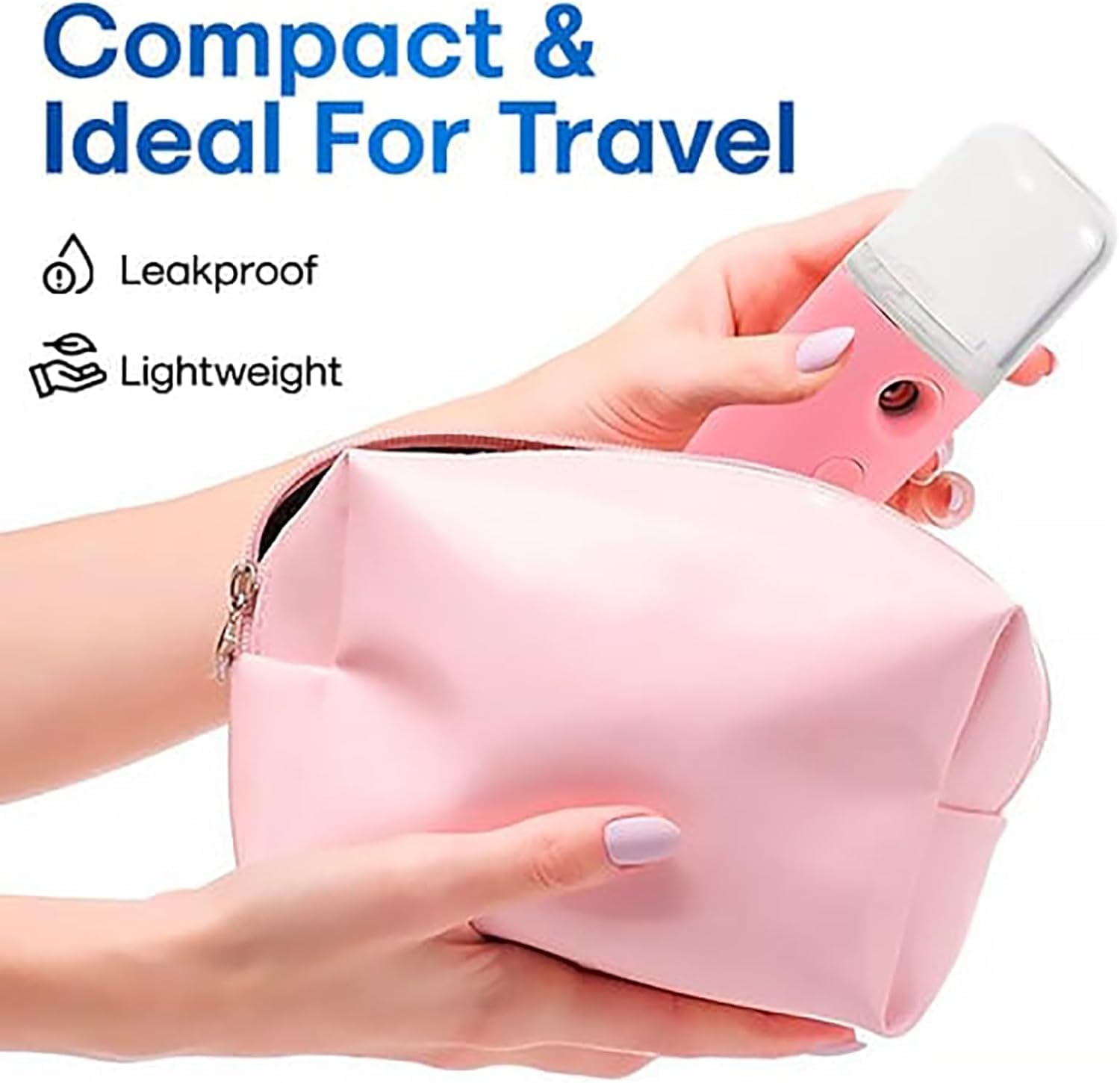 **Easy Care Sunshine 15-Second Heat Up Mini Travel Steamer - Wireless & Portable Handheld Steamer for Clothes - Compact Garment Steamer for Home, Office & Travel - Perfect for Wrinkles-Free Outfits on the Go (White)**