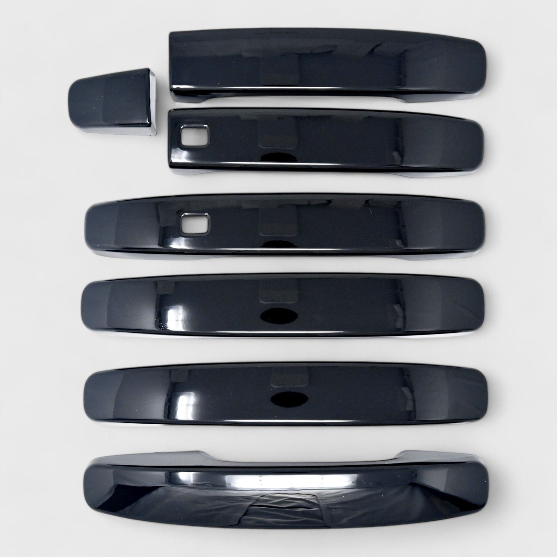 Glossy Black Chrome Delete Door Handle Cover for Cars - Compatible with Smart Key (Model DH6290BLK) | Perfect for Car Customization & Exterior Upgrades