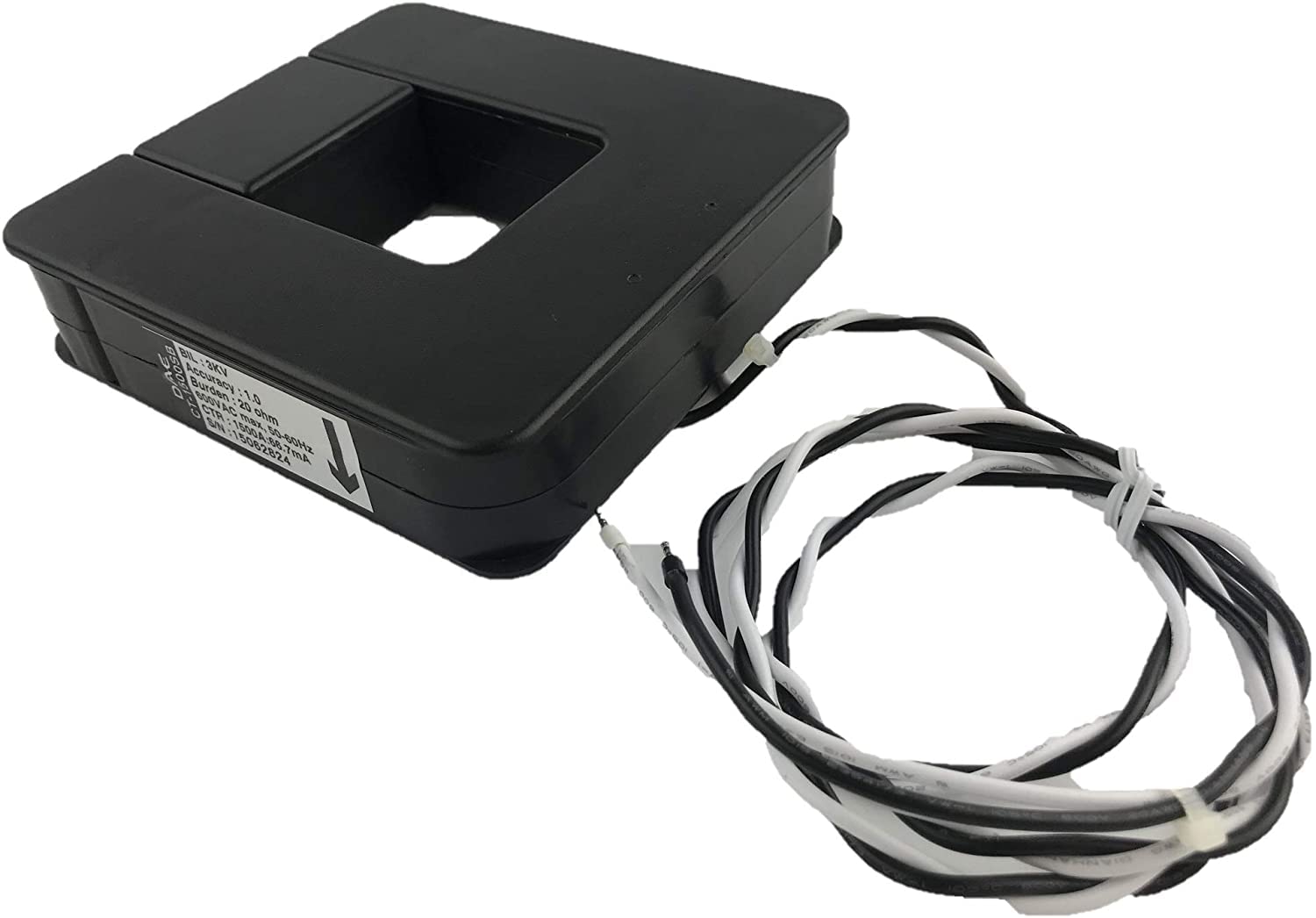 DAE CT-1500SB Split Core Current Transformer (1500A:66.7mA) with 2x2 Inch Inner Dimension - Perfect for Energy Monitoring, Solar Power Systems & Industrial Electrical Measurements